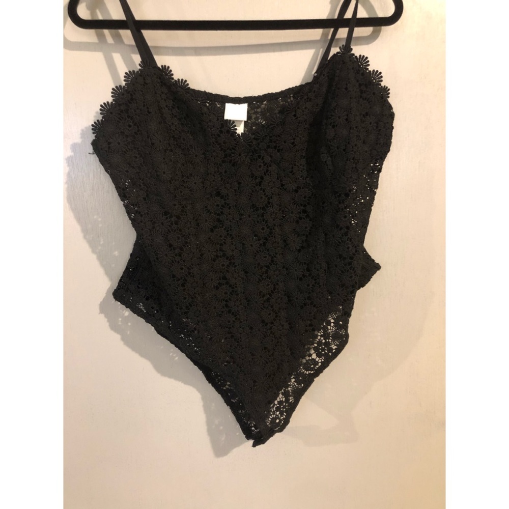 H&M Black lace body suit